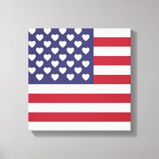 TOILE J'AIME LES ÉTATS-UNIS D'AMÉRIQUE (Recto)
