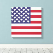 TOILE J'AIME LES ÉTATS-UNIS D'AMÉRIQUE (Insitu (Plancher de Bois))