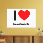 Toile j'aime les investissements (Insitu(Salon))