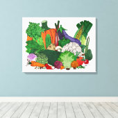 Toile J'aime les légumes (Insitu (Plancher de Bois))