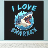 Toile J'aime les requins Fisher (Insitu (Plancher de Bois))