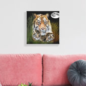 Toile J'aime les tigres (Insitu(Salon))