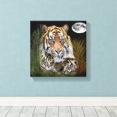 Toile J'aime les tigres (Insitu (Plancher de Bois))