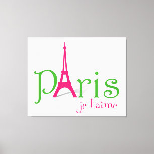 Toile J'aime Paris
