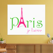 Toile J'aime Paris (Insitu(Salon))