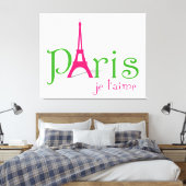 Toile J'aime Paris (Insitu(Chambre))
