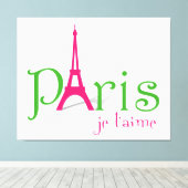 Toile J'aime Paris (Insitu (Plancher de Bois))