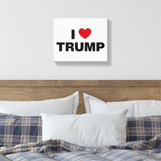 Toile J'aime Trump (Insitu(Chambre))