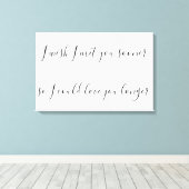 Toile J'aimerais vous rencontrer plus tôt pour pouvoir v (Insitu (Plancher de Bois))