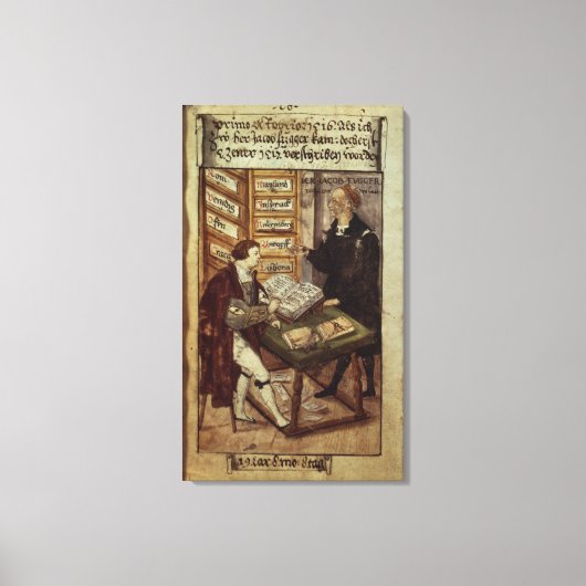 Toile Jakob Fugger dans son bureau, 1518 (Recto)