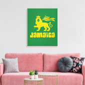 Toile Jamaica Rasta Lion (Insitu(Salon))