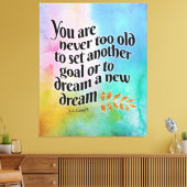 Toile Jamais trop vieux pour rêver (Insitu(Salon))