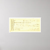 James Garfield Signed Check du 25 janvier 1877