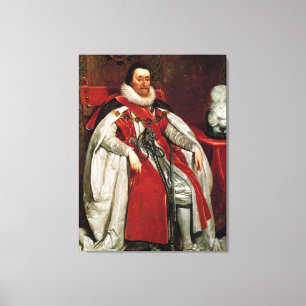 Toile James I par Daniel Mytens