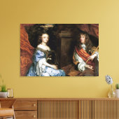 Toile James II et Anne Hyde par Sir Peter Lely (Insitu(Salon))