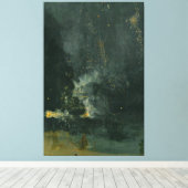Toile James McNeill Whistler - Nocturne en or noir (Insitu (Plancher de Bois))