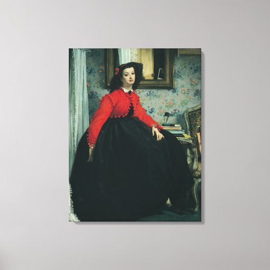 Toile James Tissot | Portrait de Mlle. L.L. 1864 (Recto)