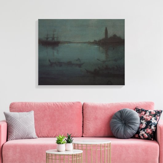 Toile James Whistler - Nocturne : La lagune, Venise (Insitu(Salon))
