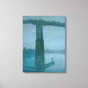 Toile James Whistler - Nocturne, Vieux pont de Battersea