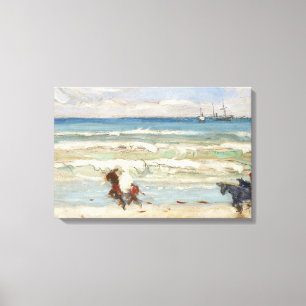 Toile James Wilson Morrice - Beach Scene, Tanger