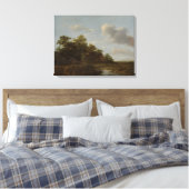 Toile Jan Vermeer van Haarlem, Paysage avec une ferme (Insitu(Chambre))