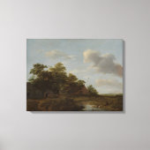 Toile Jan Vermeer van Haarlem, Paysage avec une ferme (Recto)