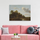 Toile Jan Vermeer van Haarlem, Paysage avec une ferme (Insitu(Salon))