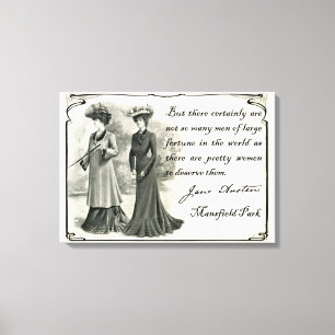 Toile Jane Austen : Jolies femmes Canvas Art