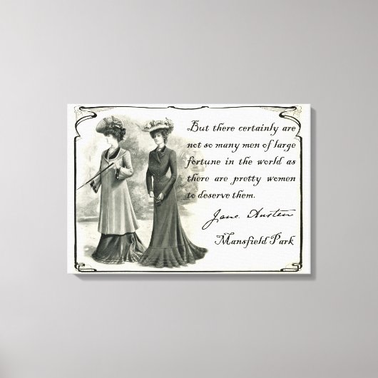 Toile Jane Austen : Jolies femmes Canvas Art (Recto)