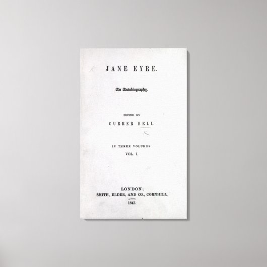 Toile Jane Eyre (Recto)
