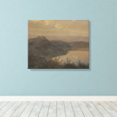 Toile Janus la Cour - Vue sur Castel Gandolfo (Insitu (Plancher de Bois))