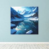 Toile Janvier Hiver Froid Paysage (Insitu (Plancher de Bois))