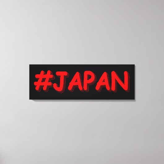 Toile "#JAPAN" Joli Design. Commandez dès maintenant  (Recto)