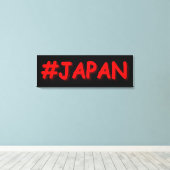 Toile "#JAPAN" Joli Design. Commandez dès maintenant  (Insitu (Plancher de Bois))