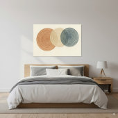 Toile Japandi & Boho Abstraits Overlapping Circles Art