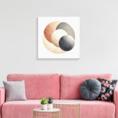 Toile Japandi Eclipse Abstrait pour Intérieurs Équilibré (Insitu(Salon))