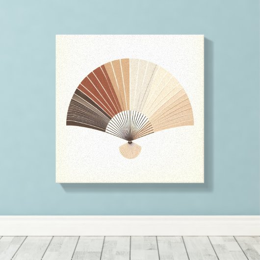 Toile Japandi Folding Fan Abstract Balance Art (Insitu (Plancher de Bois))