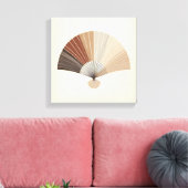 Toile Japandi Folding Fan Abstract Balance Art (Insitu(Salon))