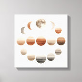 Toile Japandi Moon Phases Back to School Wall Art (Recto)