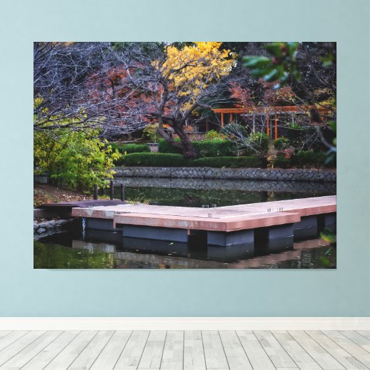 Toile Japanese Pond (Insitu (Plancher de Bois))