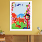 Toile Japon avec le cerf (Insitu(Salon))