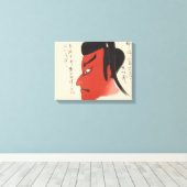 Toile Japon - Kabuki traditionnel - rouge2 - (Insitu (Plancher de Bois))