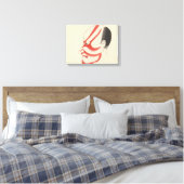 Toile Japon - Kabuki traditionnel - rouge4 - (Insitu(Chambre))