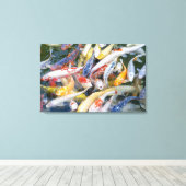 Toile Japon, Tokyo, poisson de piscine gros (Insitu (Plancher de Bois))