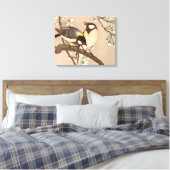 Toile Japonais Asiatique Koson Bird Chickadee Songbird (Insitu(Chambre))