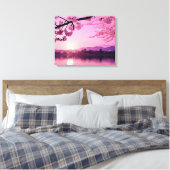 Toile Japonais Cherry Blossom Paysage Sérénité (Insitu(Chambre))