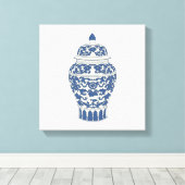 Toile Jar de gingembre bleu et blanc (Insitu (Plancher de Bois))