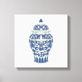 Toile Jar de gingembre bleu et blanc (Recto)