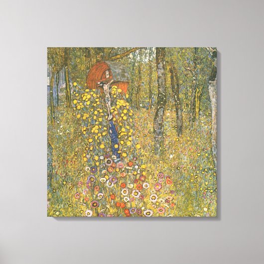 Toile Jardin agricole avec Crucifix (par Gustav Klimt) (Recto)