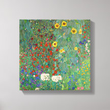 Jardin agricole avec tournesol par Gustav Klimt